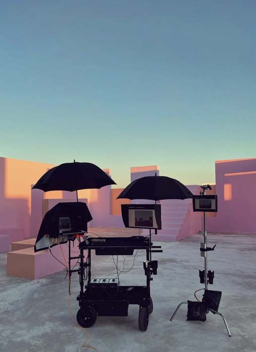 On location — campaign shoot